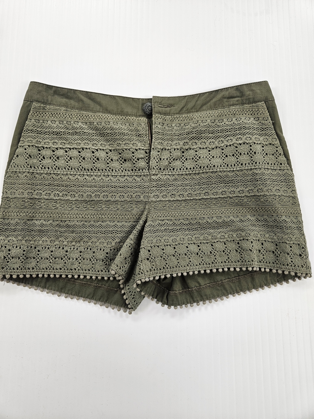 Anthropologie Daughters of the Liberation Olive Green and Navy Women’s Shorts